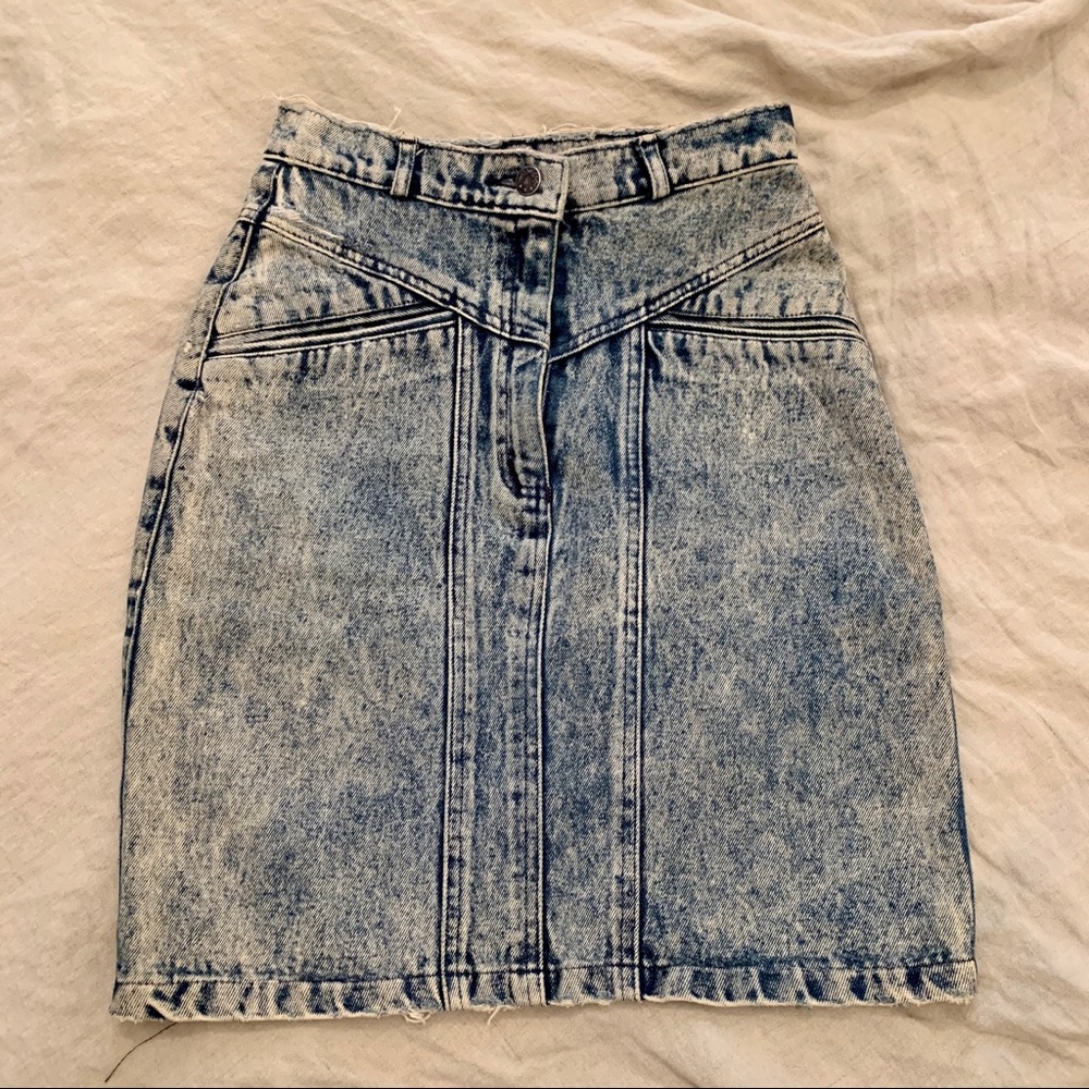 Vintage 80s Denim Skirt